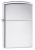 Зажигалка ZIPPO классическая с покрытием Глянцевый хром | Classic High Polish Chrome, латунь/сталь, серебристая, 38x13x57 мм