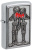 Зажигалка ZIPPO Влюбленная пара с покрытием матовый хром | Couple Love Brushed Chrome, латунь/сталь, серебристая, 36x13x57 мм