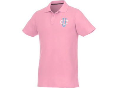 Мужское поло Helios с коротким рукавом, light pink , размер XS
