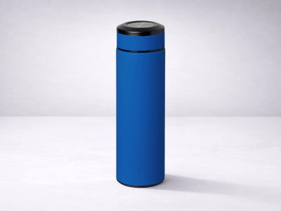 Вакуумный термос Vacuum Flask C1, soft touch, 420мл, синий