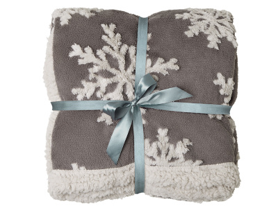 Плед Snowflake новогодний