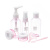 Дорожный набор баночек для путешествий Dewal Beauty, розовый, 7пр. Дорожный набор баночек для путешествий Dewal Beauty, розовый, 7пр.