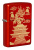 Зажигалка ZIPPO Eastern Design с покрытием Metallic Red, латунь/сталь, красная, 38x13x57 мм Зажигалка ZIPPO Eastern Design с покрытием Metallic Red, латунь/сталь, красная, 38x13x57 мм