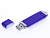 USB-флешка промо на 128 Гб прямоугольной классической формы, синий , размер 128ГБ
