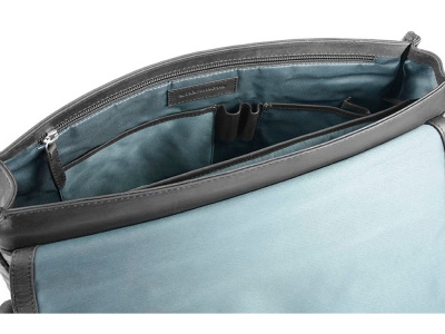 Портфель BUGATTI РОМАНО | ROMANO 15'', чёрный, натуральная воловья кожа, 39х8х30 см