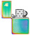 Зажигалка ZIPPO Dot Matrix с покрытием Multi Color, латунь/сталь, разноцветная, глянцевая, 38x13x57 мм