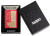 Зажигалка ZIPPO Год дракона 2024 с красным матовым покрытием | Year of the Dragon 2024 Red Matte, латунь/сталь, красная, 38x13x57 мм