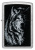 Зажигалка ZIPPO Shadow Wolf с покрытием Street Chrome, латунь/сталь, серебристая, матовая, 38x13x57 мм