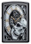 Зажигалка ZIPPO Часы и череп с черным матовым покрытием | Skull Clock Black Matte, латунь/сталь, чёрная, матовая, 38x13x57 мм Зажигалка ZIPPO Часы и череп с черным матовым покрытием | Skull Clock Black Matte, латунь/сталь, чёрная, матовая, 38x13x57 мм